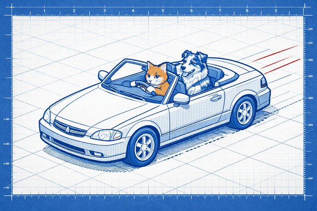 Art movement/medium: technical blueprint drawing aesthetic; Rendering technique: precise, clean lines with orthogonal projection and subtle dashed annotations; Color palette scheme: stark monochromatic blue and white with minimal red accent lines; Lighting mood + source: flat, even overhead illumination for clarity; Texture/material/surface: smooth, matte surface with a slight paper-like texture; Compositional approach: isometric perspective with clear spatial relationships and measured grid lines; inspired by architectural schematics and technical illustrations
Model: openai:gpt-image-1.5