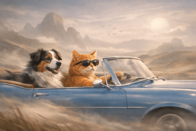 Matte painting aesthetic with surrealist composition; soft, diffused lighting with subtle glow effects; muted, earthy color palette with soft pastel accents; smooth, airbrushed textures and subtle gradient transitions; dreamlike atmosphere with soft focus and gentle lens flares; inspired by surrealist art and digital matte painting techniques
Model: openai:gpt-image-1.5