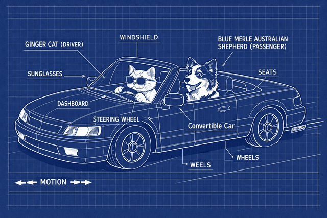 Blueprint schematic aesthetic with precise, clean lines; limited monochromatic palette of deep indigo and stark white; flat, even lighting with strong, crisp shadows; smooth, matte textures with subtle paper grain; technical, isometric projection with clear, labeled components; grid-aligned composition with a sense of engineering precision; inspired by vintage technical drawings and modern architectural blueprints
Model: openai:gpt-image-1.5