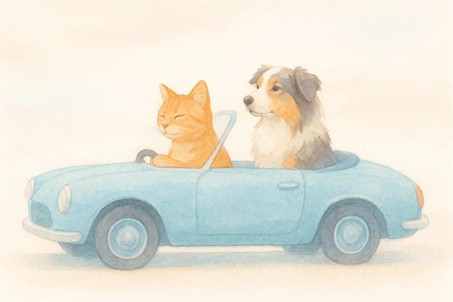 High-key soft-light watercolor aesthetic; pastel analogous palette with airy desaturation; delicate paper grain and subtle wet-on-wet washes; restrained soft highlights and minimal shadows; flat layered composition with clean negative space; gentle chromatic diffusion and light analog film grain; modern editorial illustration influence
Model: openai:gpt-image-1-mini