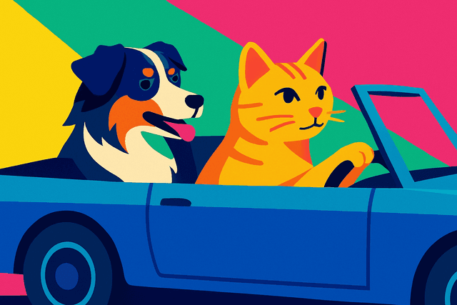 Abstract geometric composition; bold, flat shapes with sharp, clean edges; vibrant neon color palette with high contrast complementary hues; hard, angular shadows and stark, unmodulated lighting; minimal texture with smooth gradient fills; dynamic asymmetry and forced perspective; inspired by op art and digital vector graphics
Model: openai:gpt-image-1