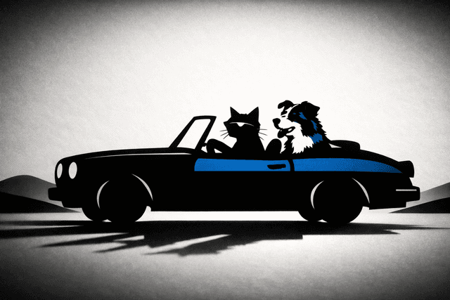 Art movement/medium: shadow puppet theatre aesthetic; Rendering technique: sharp, deep silhouettes with minimal internal detail and crisp, clean edges; Color palette scheme: stark monochromatic black and white with a single, subtle accent color; Lighting mood + source: strong, singular backlighting creating dramatic, elongated shadows; Texture/material/surface: smooth, flat, matte surface with a slight translucent quality; Compositional approach: minimalist, layered arrangements emphasizing negative space and dramatic depth through shadow play; inspired by traditional shadow puppetry and minimalist graphic art
Model: openai:gpt-image-1.5