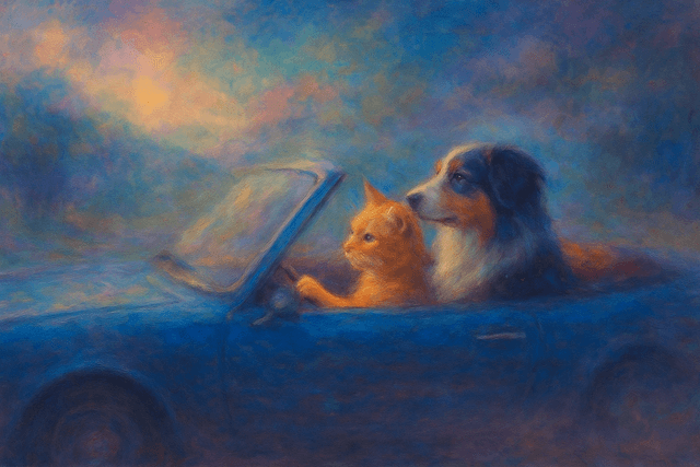 Surreal dreamscape impressionism; soft, diffused lighting with ethereal glow; vibrant, jewel-toned analogous color palette with subtle desaturated accents; blurred edges and painterly brushstrokes; atmospheric perspective with deep, hazy depth; subtle volumetric mist; dreamlike composition with gentle motion and diffused focus; inspired by romantic landscape painting and contemporary digital art
Model: openai:gpt-image-1-mini