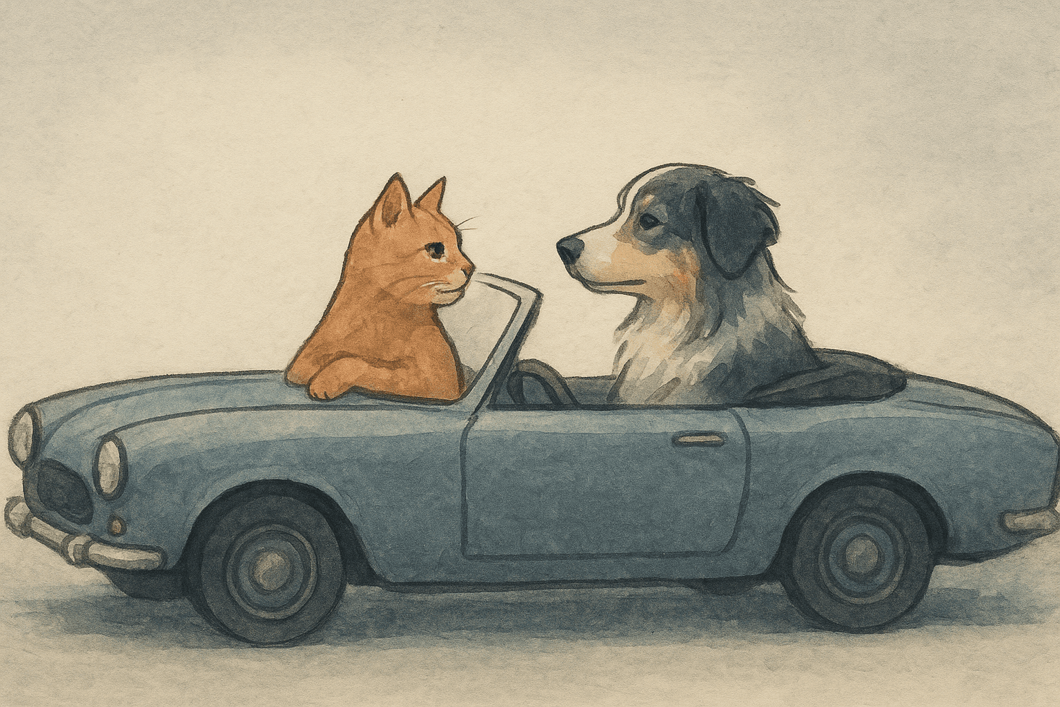 Traditional ink-wash illustration aesthetic; soft directional rim lighting with restrained highlights; muted analogous color palette (cool slate blues and warm sepia accents); gentle paper grain and subtle brushstroke textures; flat layered composition with calm negative space and medium contrast; contemplative, understated mood
Model: openai:gpt-image-1-mini