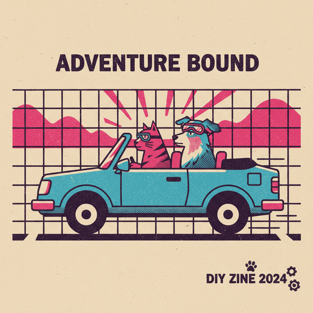 Risograph printmaking aesthetic with layered halftone textures; limited spot-color palette featuring bold magenta and cyan; flat, even lighting with minimal shading; rough, organic paper textures with visible ink bleed; high-contrast graphic forms with minimal detail; balanced, grid-based composition with a sense of handmade craft; inspired by indie zine culture and DIY printmaking techniques
Model: gemini:gemini-2.5-flash-image