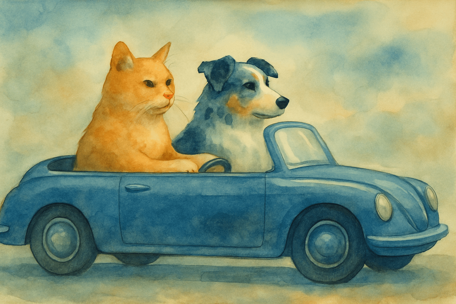 Watercolor and ceramic glaze fusion with soft, blended edges; muted analogous color palette featuring cool blues and warm ochre accents; gentle, diffused ambient lighting creating a serene atmosphere; smooth, glossy textures with subtle crackle details; delicate, layered composition with a sense of depth and tranquility; inspired by traditional pottery glazes and contemporary watercolor techniques
Model: openai:gpt-image-1