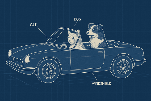 Blueprint schematic aesthetic with precise, clean lines; limited monochromatic palette of deep indigo and stark white; flat, even lighting with strong, crisp shadows; smooth, matte textures with subtle paper grain; technical, isometric projection with clear, labeled components; grid-aligned composition with a sense of engineering precision; inspired by vintage technical drawings and modern architectural blueprints
Model: openai:gpt-image-1