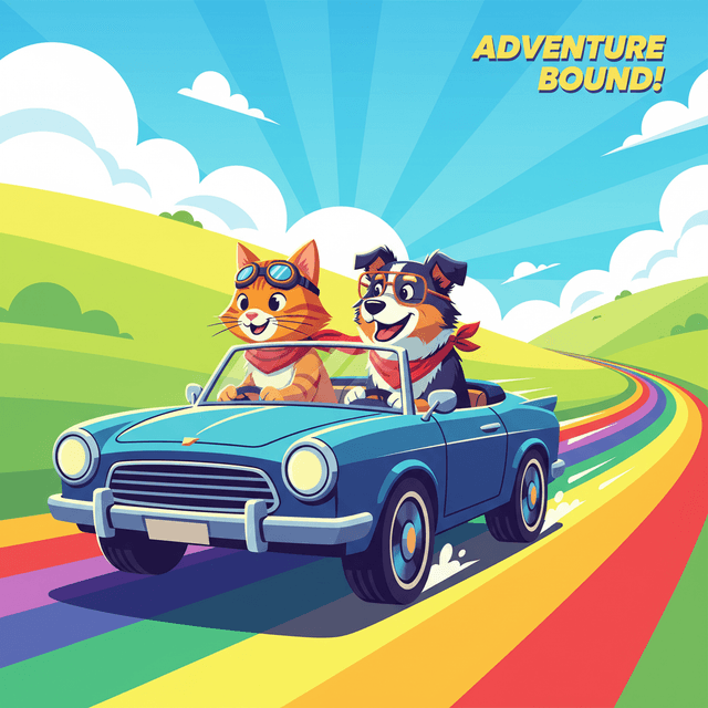 Vivid cel-shaded animation aesthetic; clean, bright key lighting with subtle rim light; high saturation primary and secondary color palette; smooth, untextured surfaces with sharp, defined shadows; dynamic motion blur and forced perspective; optimistic, energetic mood with clear visual storytelling; inspired by classic animation and modern game art
Model: gemini:gemini-2.5-flash-image