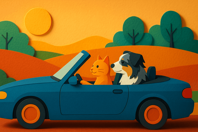 Art movement/medium: paper cutout diorama aesthetic; Rendering technique: crisp, layered silhouettes with sharp edges and minimal internal detail; Color palette scheme: vibrant analogous hues with subtle complementary accents; Lighting mood + source: soft, directional light casting distinct, clean shadows; Texture/material/surface: matte, textured paper surface with visible fiber and slight dimensional relief; Compositional approach: shallow depth of field with foreground, midground, and background layers creating visual depth through overlap; inspired by traditional papercraft and contemporary illustration
Model: openai:gpt-image-1-mini