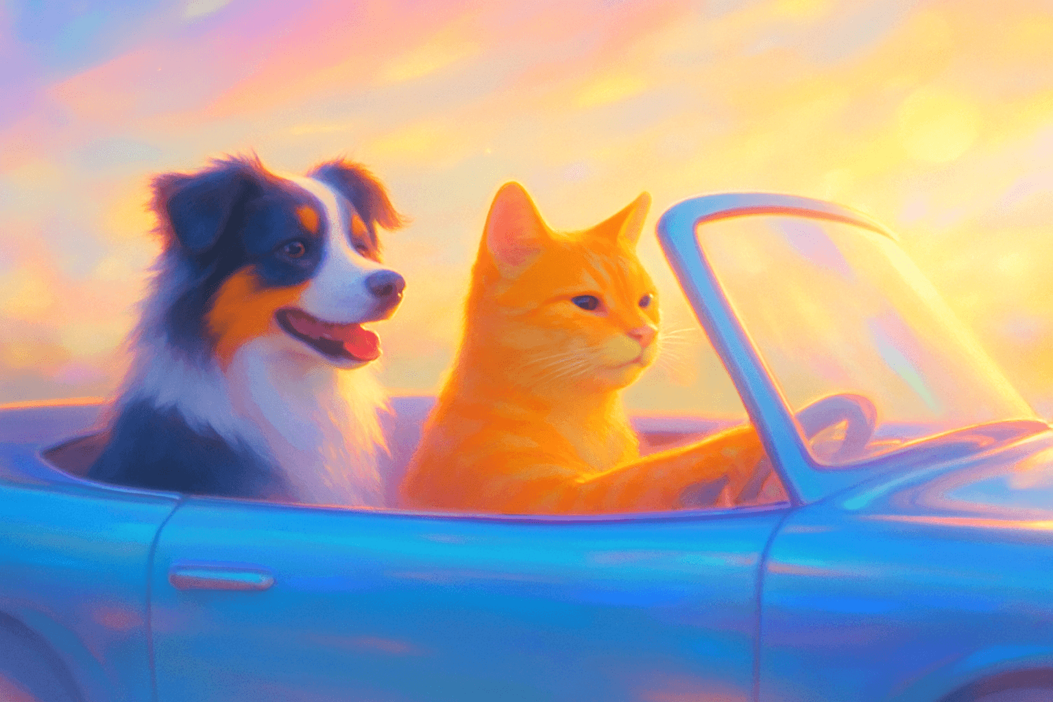 Luminous digital painting aesthetic; soft, ethereal backlighting with glowing highlights and atmospheric diffusion; vibrant, iridescent color palette with smooth gradients and subtle light flares; stylized forms with clean lines and a dreamy, optimistic mood; shallow depth of field with a soft focus; inspired by modern digital art and ethereal light studies
Model: openai:gpt-image-1