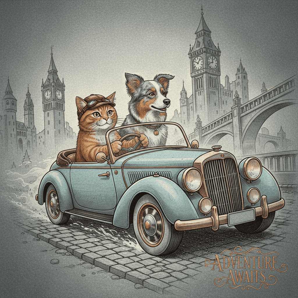 Art movement/medium: etching and mezzotint engraving influence; Rendering technique: refined linework with cross-hatching and soft tonal washes; Color palette: muted cool greys with warm copper accents; Lighting mood+source: low-key directional rim light with soft ambient fill; Texture/surface: fine paper grain with subtle metallic sheen; Compositional approach: diagonal dynamic layout with layered depth and clear focal hierarchy
Model: gemini:gemini-2.5-flash-image